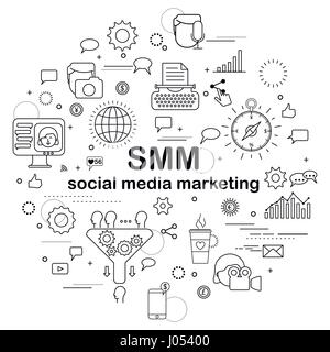 Social Media Marketing Stock Vektor