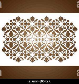 Lasergeschnittenes floralen Arabeske Ornamente Muster Vektor. Schablone schneiden Hochzeitseinladung, Grußkarte. Silhouette Muster drucken, Gravieren, laser Stock Vektor