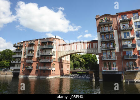 BRANDENBURG AN DER HAVEL, BRANDENBURG / Deutschland 28. Juni 2015: Haus auf der Havel in Brandenburg an der Havel (Deutschland, Brandenburg). restauranted Stockfoto