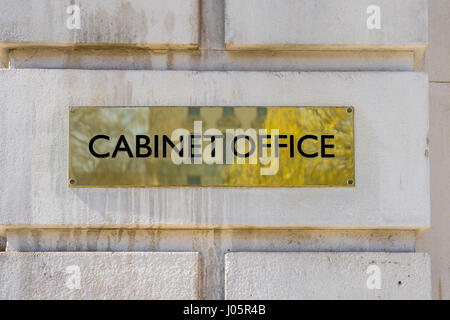 Cabinet Office, liegt bei 70 Whitehall, London, ist eine Abteilung der Regierung des Vereinigten Königreichs für den Unterhalt der Prime-Min Stockfoto