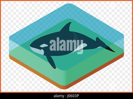 Schwertwal-Vektor Stock Vektor