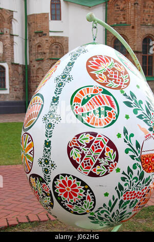 Kiew, UKRAINE - 16. April 2015: Pysanka Festival - traditionelle ukrainische Festival der Ostereier in St. Sophia Cathedral Komplex Stockfoto