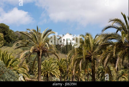 Parc Güell in Barcelona, Spanien-Europa-EU Stockfoto