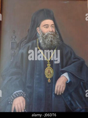 Der Titel repräsentiert eine Kombination griechischer und kyrillischer Zeichen und kann sich auf eine kulturelle oder symbolische Bedeutung in einem bestimmten Kunstwerk beziehen. Der Gegenstand ist unklar, scheint jedoch eine Verbindung zu traditioneller oder symbolischer Kunst aus einem nicht-lateinischen Alphabet-Kontext herzustellen, wobei der Schwerpunkt möglicherweise auf dem kulturellen Erbe oder abstrakten Themen liegen könnte. Stockfoto