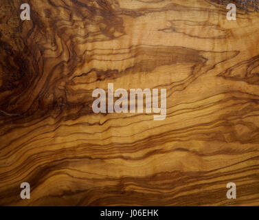 Olive Tree Holzstruktur aus einem Holztisch Schneidebrett Stockfoto