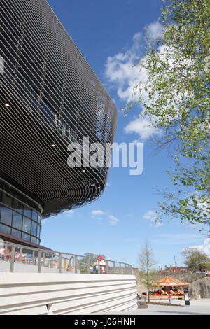 Neue Wasserzeichen-Restaurant und Showcase Kinokomplex in der WestQuay Shopping Centre. Fast fertig, aber einige Restaurants sind noch ausgestattet werden. Stockfoto