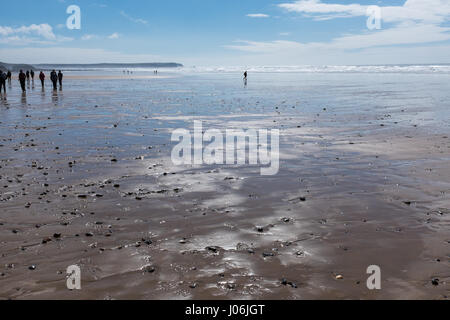 Süßwasser Weststrand auf der Pembrokeshire Coast Park in Wales Stockfoto