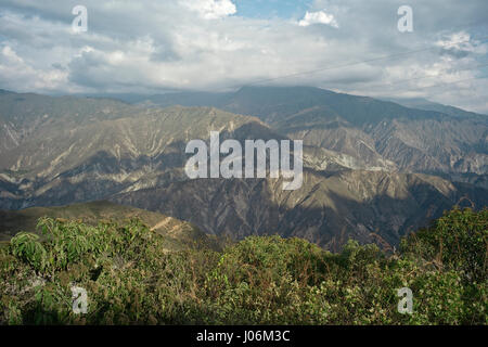 Chicamocha Canyon in Santander, Kolumbien Stockfoto