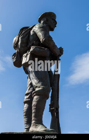 Das Kriegerdenkmal an der Ironbridge, Shropshire, England, UK Stockfoto