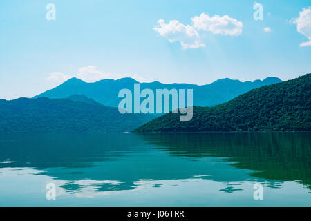 Skadar See in Montenegro. Der größte Süßwassersee in der Ba Stockfoto