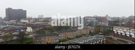 Panorama Skyline von Stoke auf Trent Stadtzentrum UK Stockfoto