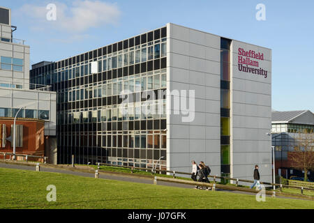 Gebäude der Sheffield Hallam University in Sheffield Stadtzentrum UK Stockfoto