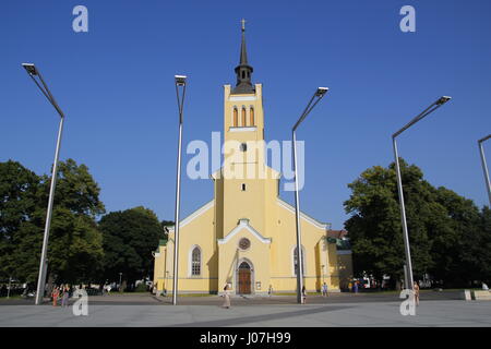 St.-Johannes Kirche ist eine große lutherische Gemeinde Kirche, gewidmet Johannes der Evangelist in Tallinn, Estland. Stockfoto