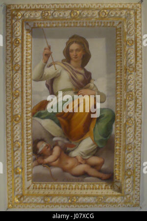 Die Fresken an den Decken der Villa di Artimino, gemalt von Poccetti und Passignano, sind bekannt für ihre lebendige Darstellung von Renaissance-Themen. Die Villa ist ein ausgezeichnetes Beispiel für dekorative Kunst der Renaissance. Stockfoto