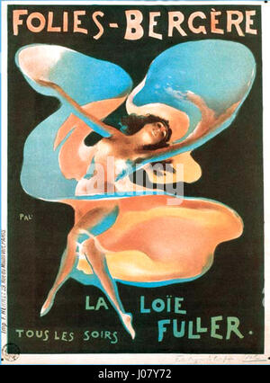 Affiche Folies Bergère La Loïe Fuller Stockfoto