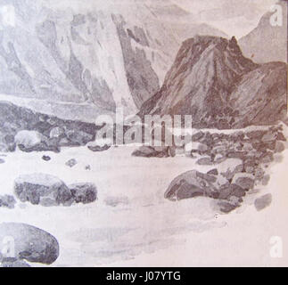 Dieser Titel bezieht sich auf ein Werk mit Zeichen und Text in japanischer Sprache. Es zeigt ein Stück, das sich mit japanischen historischen oder kulturellen Themen befasst und den künstlerischen Ansatz der Epoche zu Narrativ und Symbolismus repräsentiert. Stockfoto