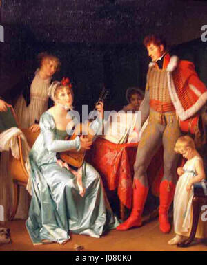 "Le Hussard de Famille", Öl auf Leinwand Gemälde von Marguerite Gérard, c. 1800, Denver Art Museum Stockfoto