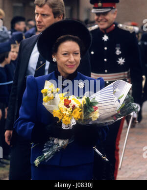 Prinzessin Margaret Besuch Bromsgrove Uk April 1986 Stockfoto