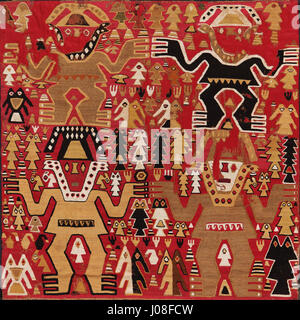 Chimú Stil - zeremoniellen Textil- Stockfoto