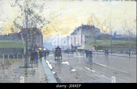 Eugène Galien-Laloue Paris Boulevard Parisien 1 Stockfoto