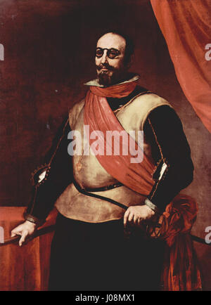 Ein Gemälde des spanischen Künstlers José de Ribera aus dem 17. Jahrhundert, bekannt für seinen dramatischen Realismus und die Darstellung religiöser Themen. Stockfoto