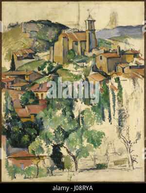 Paul Cézanne - das Dorf der Gardanne (Le Village de Gardanne)- Stockfoto