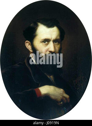 Dieses Gemälde zeigt die Schlacht von Borodino, eine der bedeutendsten Auseinandersetzungen in den Napoleonischen Kriegen. Am 5. September 1812 kämpften russische Truppen gegen Napoleons Invasion. Trotz schwerer Verluste auf beiden Seiten endete sie ohne einen klaren sieger, markierte aber einen Wendepunkt im russischen Feldzug. Stockfoto