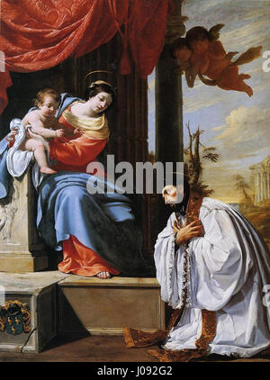 Dieses Gemälde von Corneille-Francois-Xavier d’Orléans präsentiert ein historisches oder religiöses Thema, wobei der Künstler für seine Meisterschaft in allegorischer Malerei und Porträtmalerei im 18. Jahrhundert bekannt ist. Stockfoto