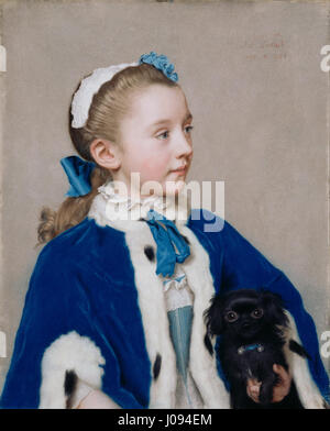 Jean-Étienne Liotard (Swiss Maria Frederike van Reede-Athlone um sieben- Stockfoto