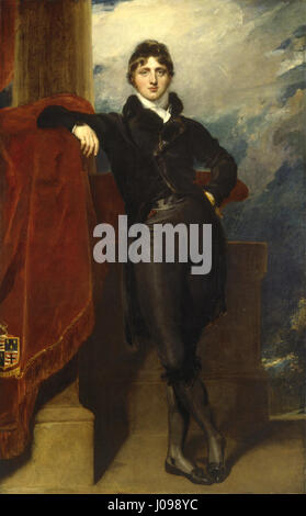 Thomas Lawrence, Porträt von Lord Granville Leveson-Gower, später 1. Earl Granville (c. 1804E280931809) Stockfoto