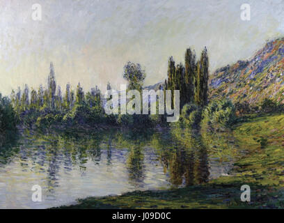 Claude Monet - La Seine À Vétheuil (1881) Stockfoto