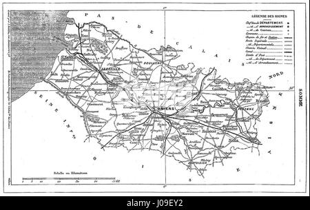 „Géographie illustrée de la France et de ses kolonies 185“ ist ein 185 erschienenes Geographiebuch, in dem die französischen Gebiete und Kolonien detailliert dargestellt werden. Es bietet einen umfassenden Überblick über die globale Präsenz Frankreichs im 19. Jahrhundert, einschließlich detaillierter Karten, geographischer Daten und Illustrationen, die verschiedene Regionen des Reiches darstellen. Stockfoto
