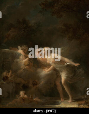 Jean-Honoré Fragonard (Französisch - Brunnen der Liebe- Stockfoto