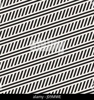 Interlacing parallele Streifen. Monochrome Musterdesign Vektor. Stock Vektor