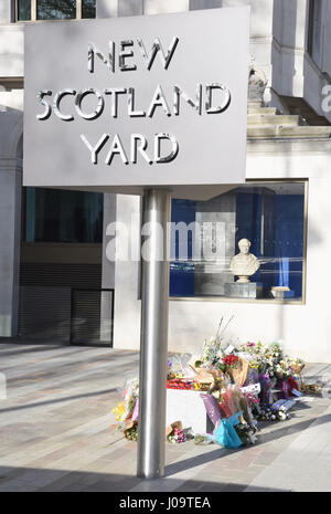 "Neuen" New Scotland Yard, Metropolitan Police Hauptsitz der, Victoria Embankment,London.UK Stockfoto