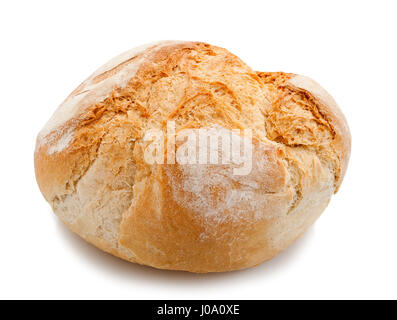 einen Laib isoliert auf weiss Stockfoto