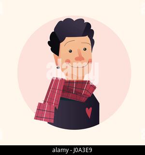 Einfach Avatar-Sammlung. Flache Cartoon Stil Gesichter. Vektor-illustration Stock Vektor