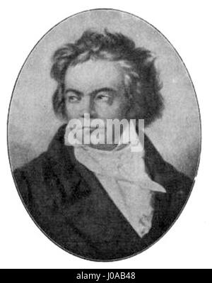 „179-Beethoven“ zeigt ein Porträt von Ludwig van Beethoven, einem der berühmtesten Komponisten der Klassik. Das Werk konzentriert sich auf seine intensiven, ausdrucksstarken Eigenschaften, die seinen tiefgreifenden Beitrag zur Musik widerspiegeln. Stockfoto