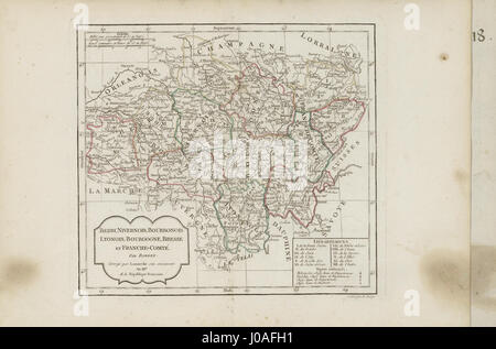 Nouvel Atlas Portatif Destiné Principalement Pour France De La Jeunesse d 'Après la Géographie moderne de Feu l' Abbé Delacroix - keine-nb Digibok 2013101626001-46 Stockfoto