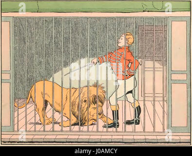 „Les Petites Misères de la vie des animaux“ von Rabier zeigt humorvoll das Unglück der Tiere in Alltagssituationen und zeigt die skurrile Haltung des Künstlers zu den Kämpfen des Lebens mit einem unbeschwerten Ansatz. Stockfoto