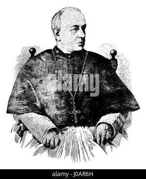 Diese Illustration aus Sultes „Histoires des Canadiens-francais“ zeigt eine Szene aus der frühen kanadischen Geschichte und zeigt wichtige Persönlichkeiten und Ereignisse aus der Zeit von 1608-1880 in der französisch-kanadischen Kultur. Stockfoto