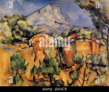Mont Sainte-Victoire von Bibemus Quarry 1897 Paul Cézanne gesehen Stockfoto