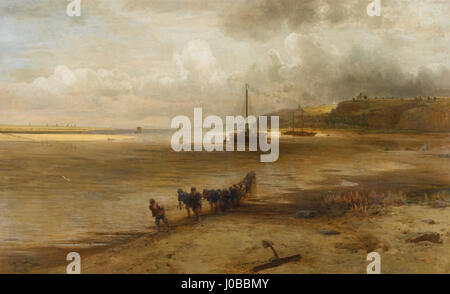 Ein Gemälde von Iwan Shishkin mit dem Titel „Waldlandschaft“, das eine ruhige, detaillierte Ansicht einer Waldszene darstellt, die typisch für den russischen Naturalismus ist. Stockfoto