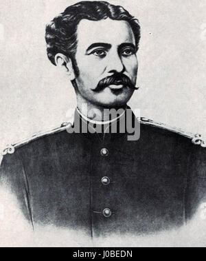 Der Titel scheint in einer nicht-lateinischen Schrift, möglicherweise kyrillisch oder einer verwandten Schrift zu sein, und erfordert eine Übersetzung oder einen weiteren Kontext für eine korrekte Beschreibung. Das Kunstwerk kann je nach richtiger Übersetzung historische oder kulturelle Referenzen enthalten. Stockfoto