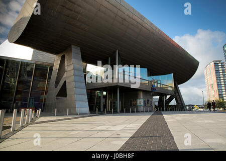 Die Lowry Gallery Haupteingang Nordbucht, Salford Quays Stockfoto