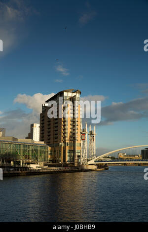 North Bay, Salford Quays inc Lowry, BBC, Media City etc. Stockfoto