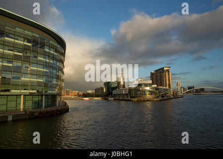 North Bay, Salford Quays inc Lowry, BBC, Media City etc. Stockfoto