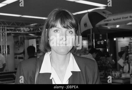 Harriet Harman, Labour party Parlamentsmitglied für Peckam, besucht am Parteitag in Brighton, England am 1. Oktober 1991. Stockfoto