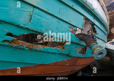 ARAN ISLAND, DONEGAL, Irland - altes Boot, Arranmore oder Aran Island. Stockfoto