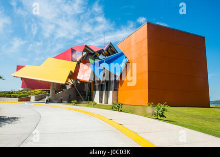 Die bunten Biomuseo (The Biodiversity Museum) (Panama Brücke des Lebens), Panama City, Panama, Mittelamerika Stockfoto